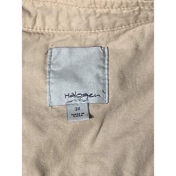 Beige Sleeveless Utility Vest With Zipper & Button Pockets Women's Size 3XL - Picture 8 of 9